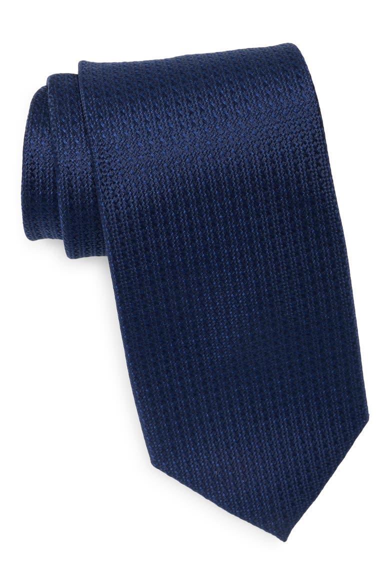 Aylward Textured Tie, Main, color, NAVY