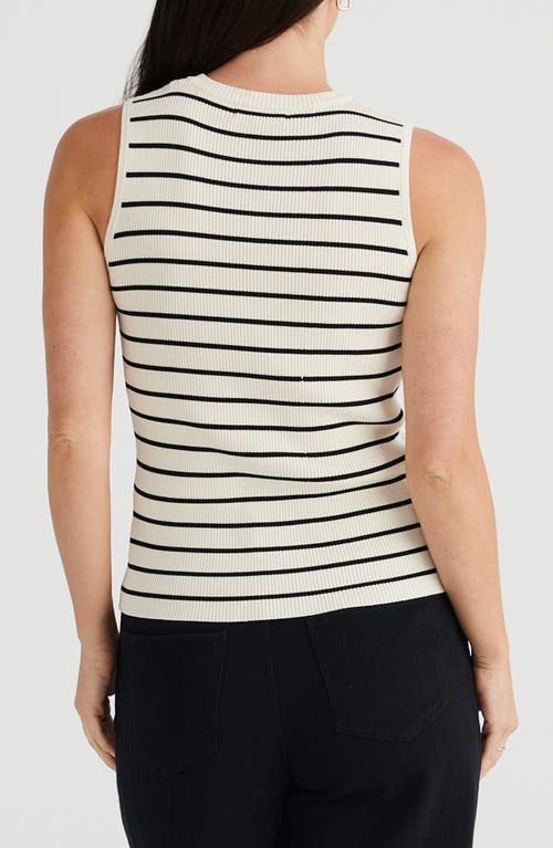 BRAVE + TRUE BRAVE+TRUE TORI RIB STRIPE TANK