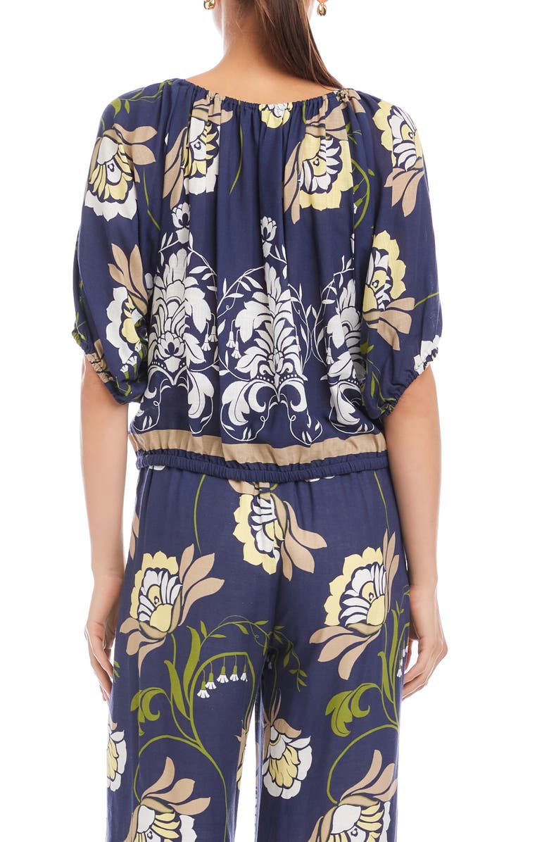 FIFTEEN TWENTY Kasey Peasant Top, Alternate, color, Print