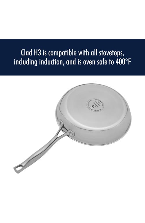 Henckels Cutlery Clad H3 10-piece Stainless Steel & Ceramic Cooking Set In Silver