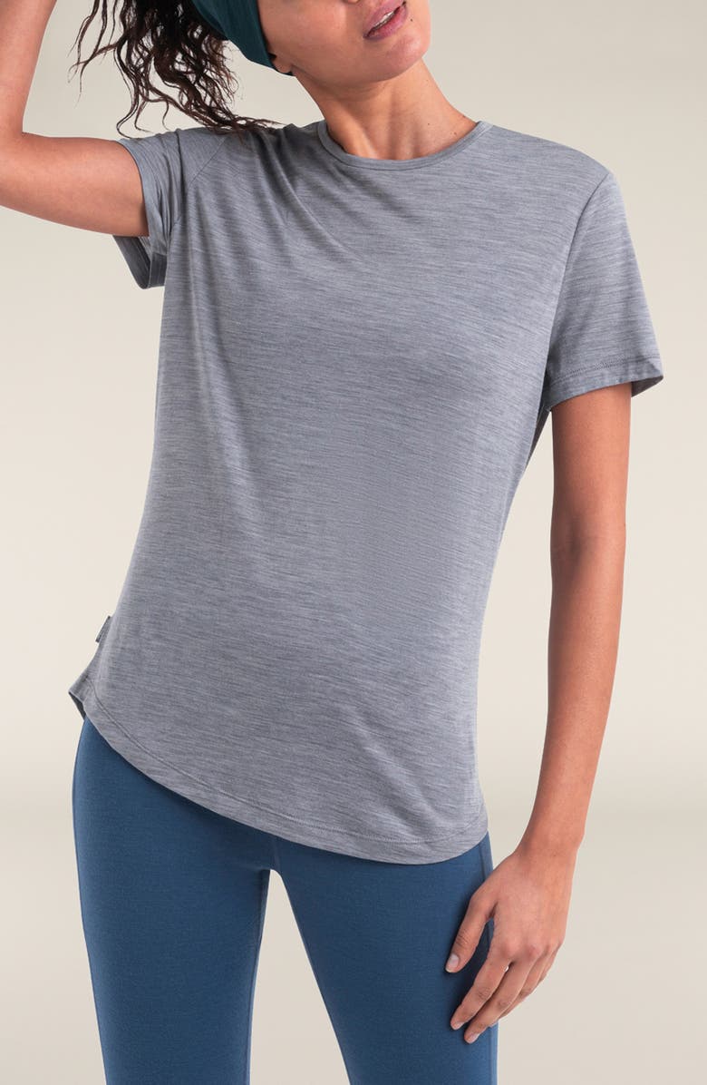 Icebreaker Lyocell & Merino Blend 125 Cool-Lite Sphere T-Shirt, Main, color, Metro Heather