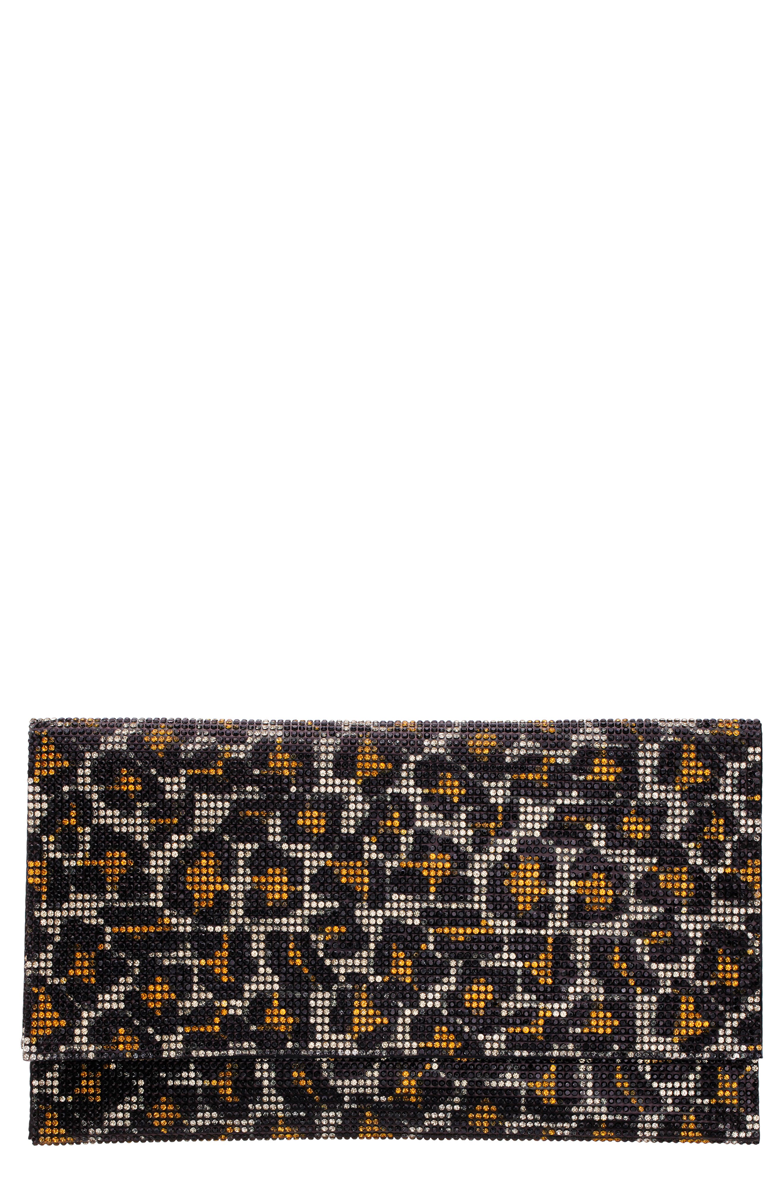 Nina Kimora Clutch, Main, color, Gold Leopard