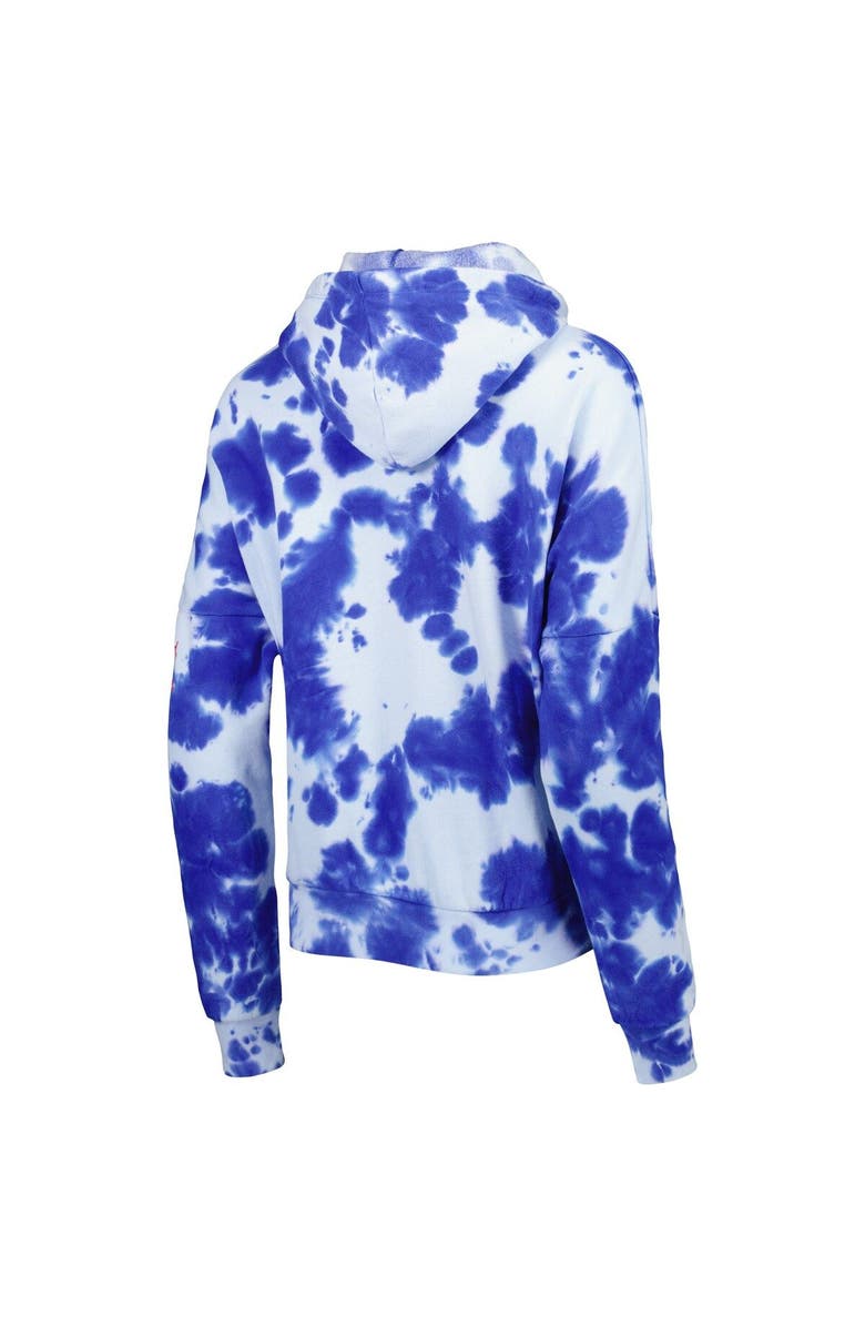 New Era Women's New Era Royal New England Patriots Cloud Dye Fleece Pullover Hoodie, Alternate, color, Royal