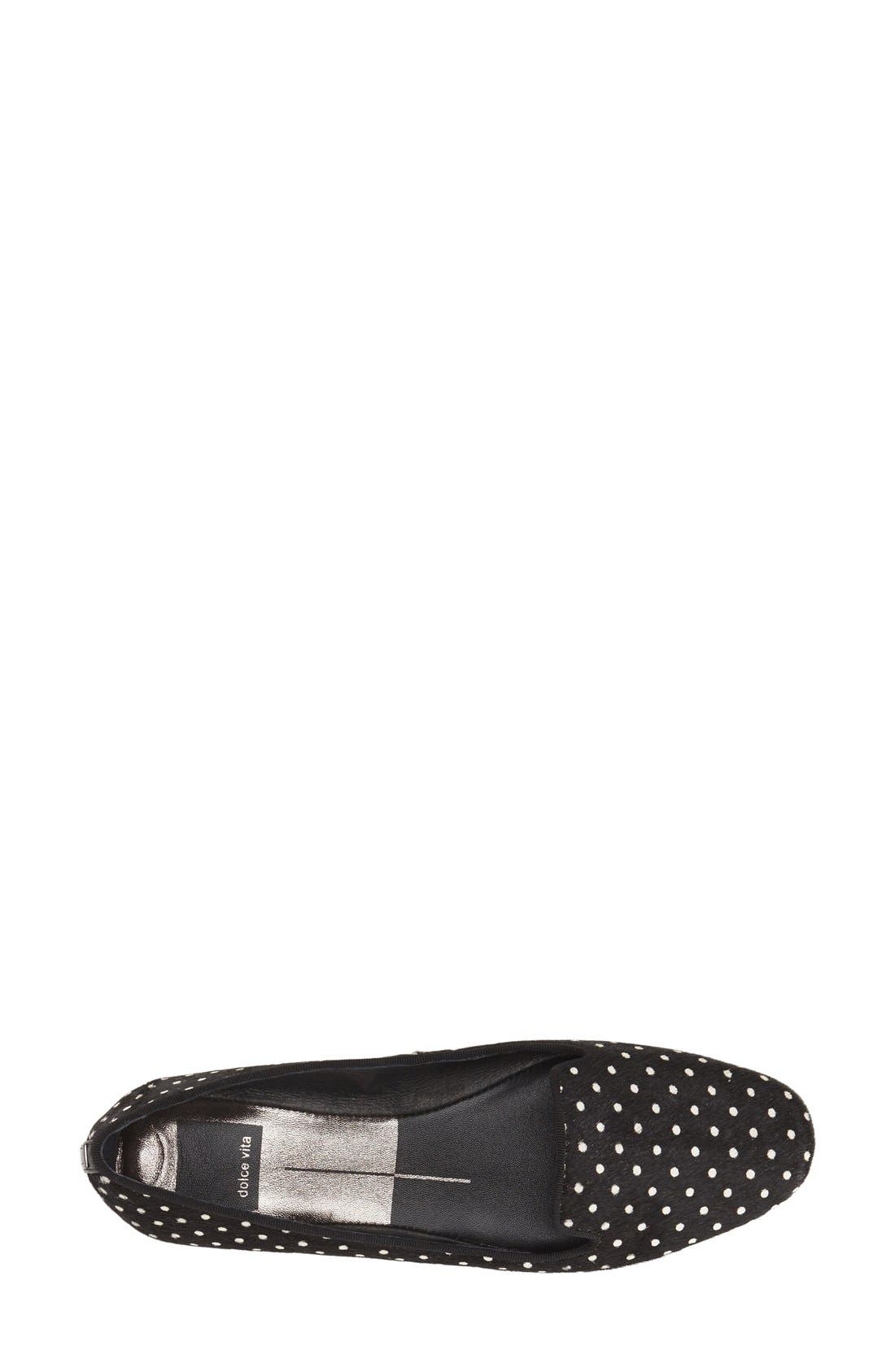 'Brannon' Smoking Loafer, Alternate, color, SPOTTED CALF HAIR