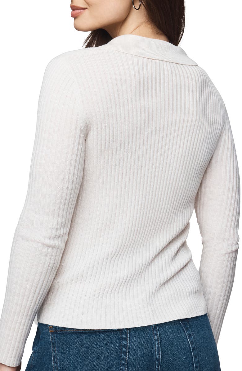 Splendid Georgie Two-Way Zip Sweater, Alternate, color, Pale Oak Heather