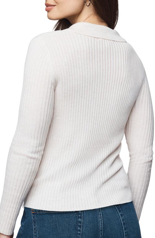 Splendid Georgie Two-way Zip Sweater In White