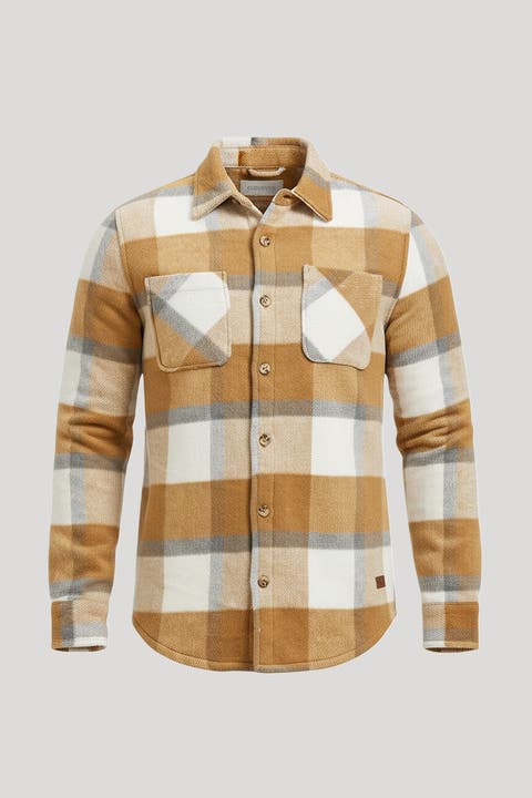 Micro Bonded Plaid Fleece Jacket