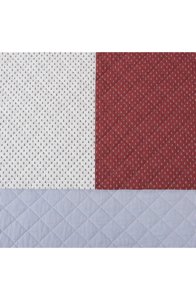 Tommy Hilfiger Nautical Anchor Comforter & Shams Set, Alternate, color, White/ Red/ Navy
