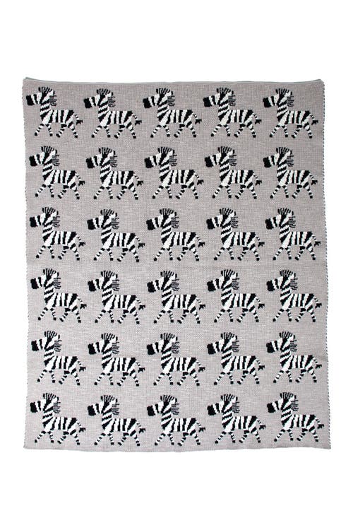 Parkland Collection Zara Transitional Grey Knitted 32" X 40" Baby Blanket In Gray