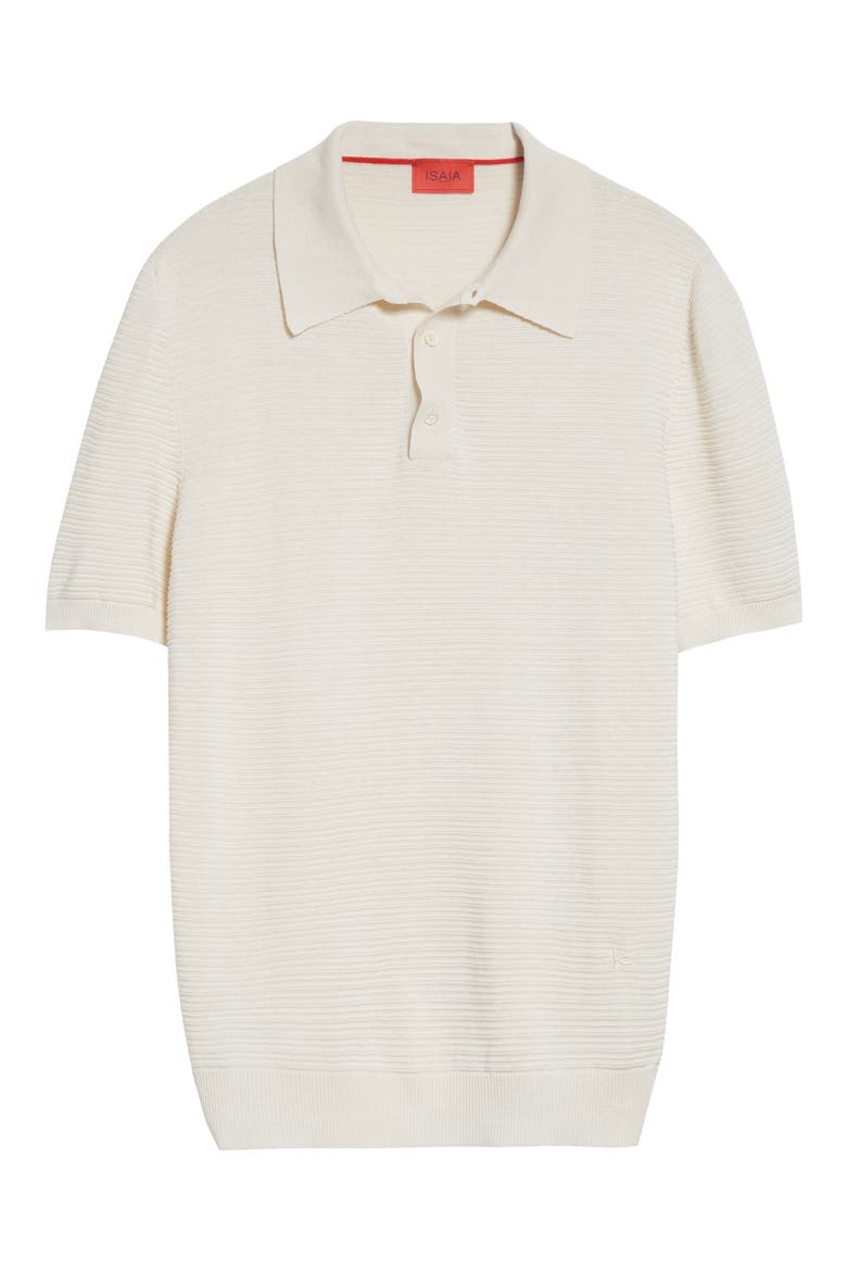 Silk & Linen Polo, Alternate, color, SAND