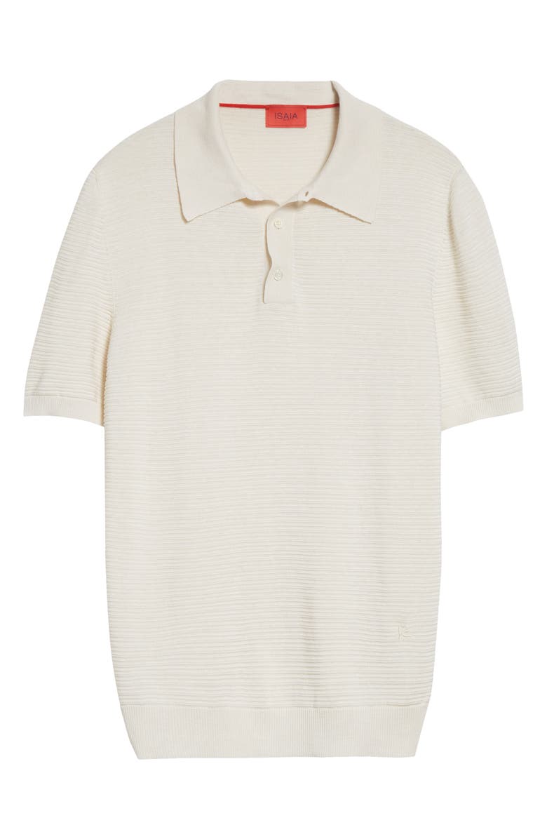 ISAIA Silk & Linen Polo, Main, color, Sand