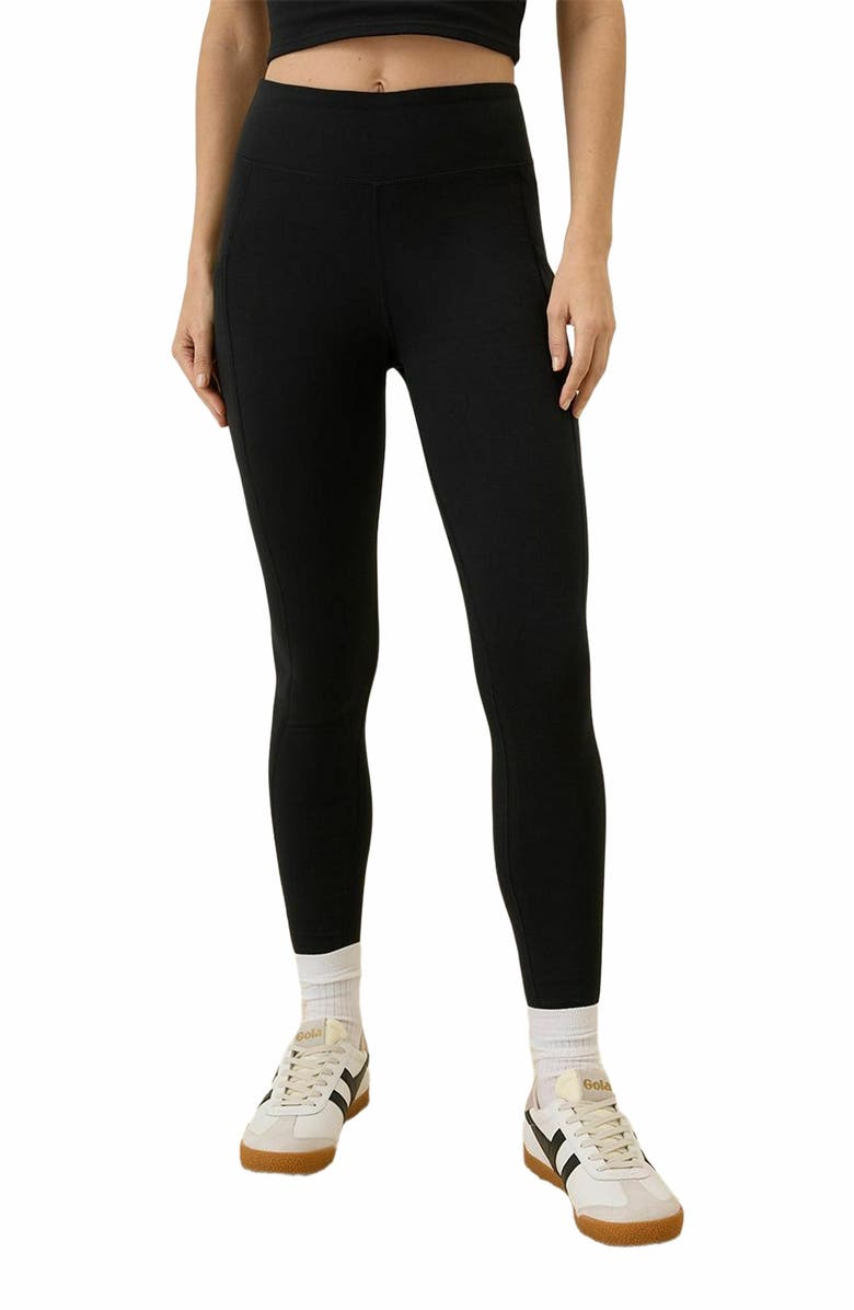 Pact On the Go-To Pocket Legging, Alternate, color, Black