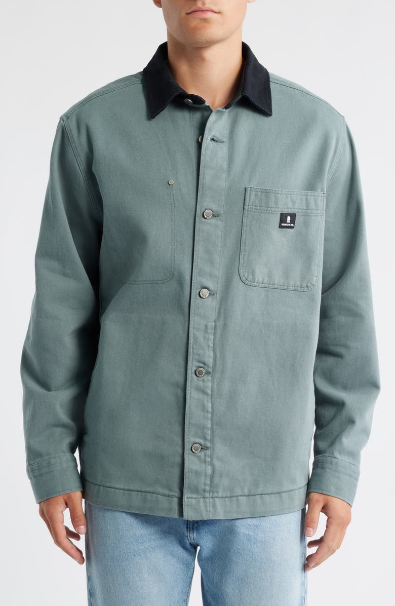 Brooklyn Industries Cotton Twill Chore Jacket, Alternate, color, Hunter Green
