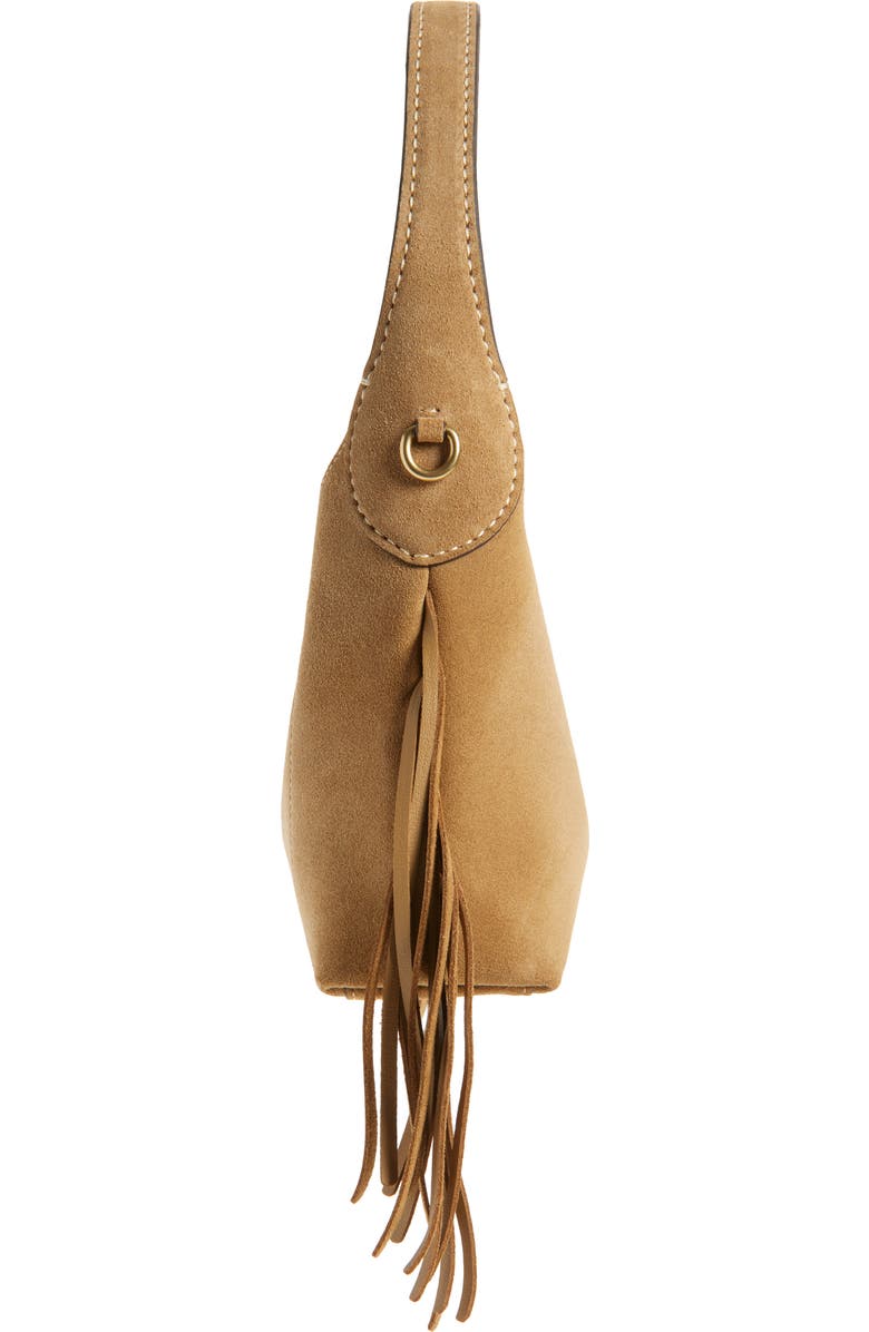 COACH Brooklyn 23 Fringe Suede Shoulder Bag, Alternate, color,