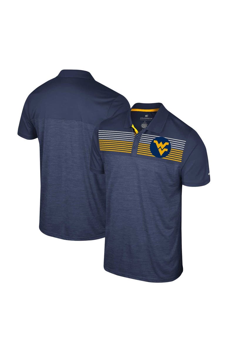COLOSSEUM Men's Colosseum Navy West Virginia Mountaineers Big & Tall Langmore Polo, Main, color, Navy