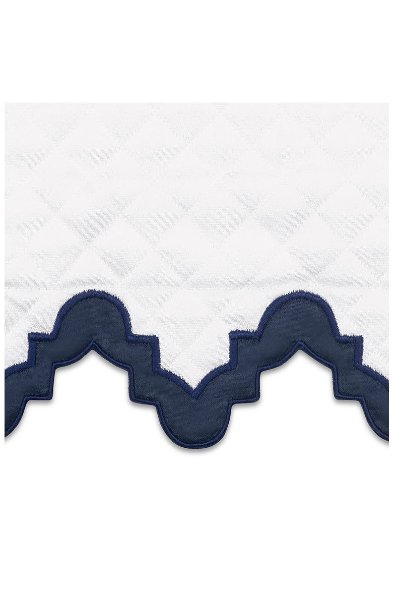 Aziza Matelassé Coverlet, Alternate, color, NAVY