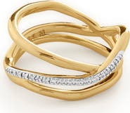 Monica Vinader Riva Pavé Diamond Prestacked Ring