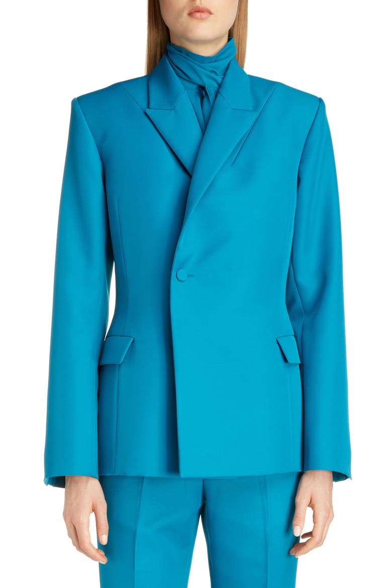 Tech Twill Blazer, Main, color, PETROL BLUE