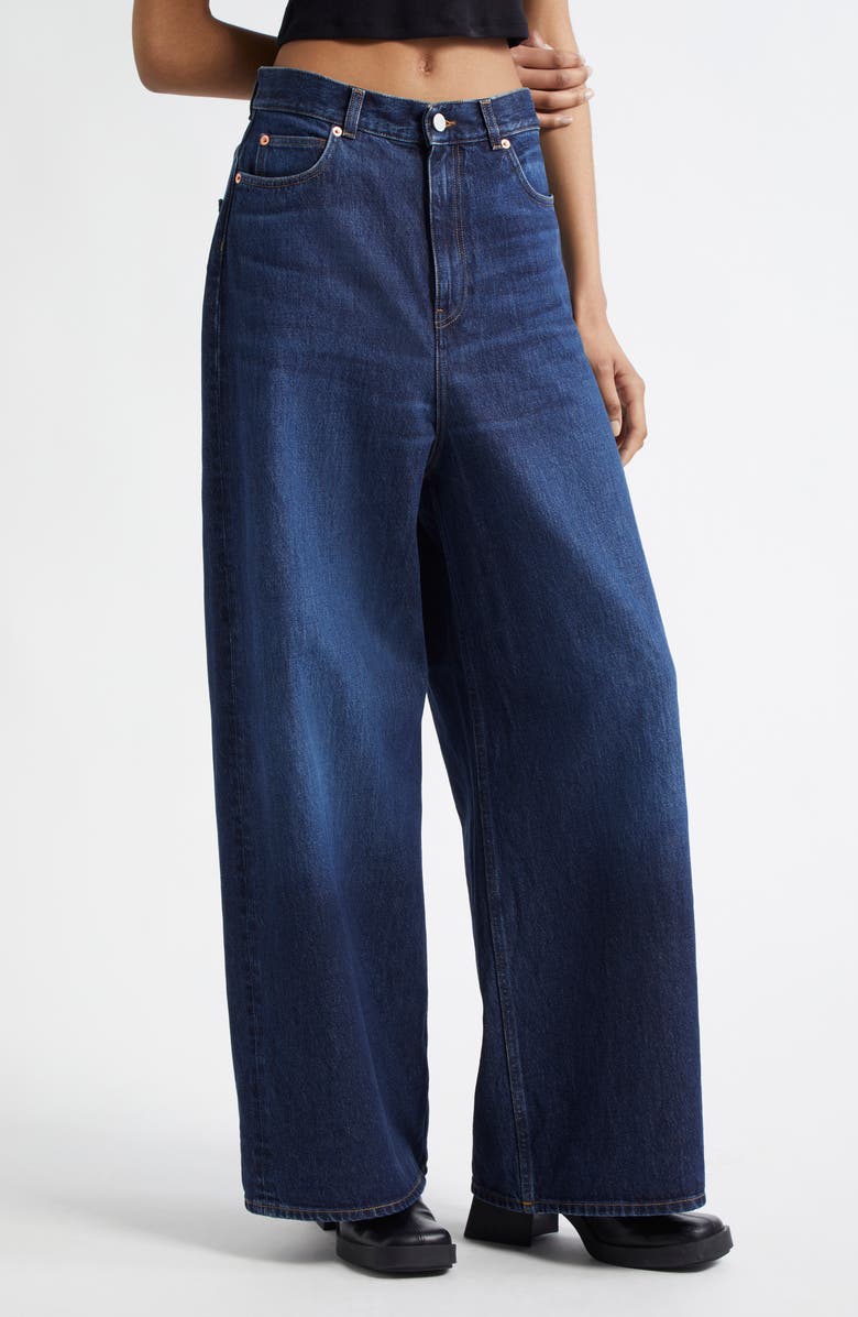 TEURN STUDIOS Baggy Jeans, Main, color, Dark Blue