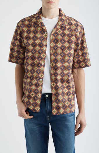 Didcot Cotton Seersucker Camp Shirt