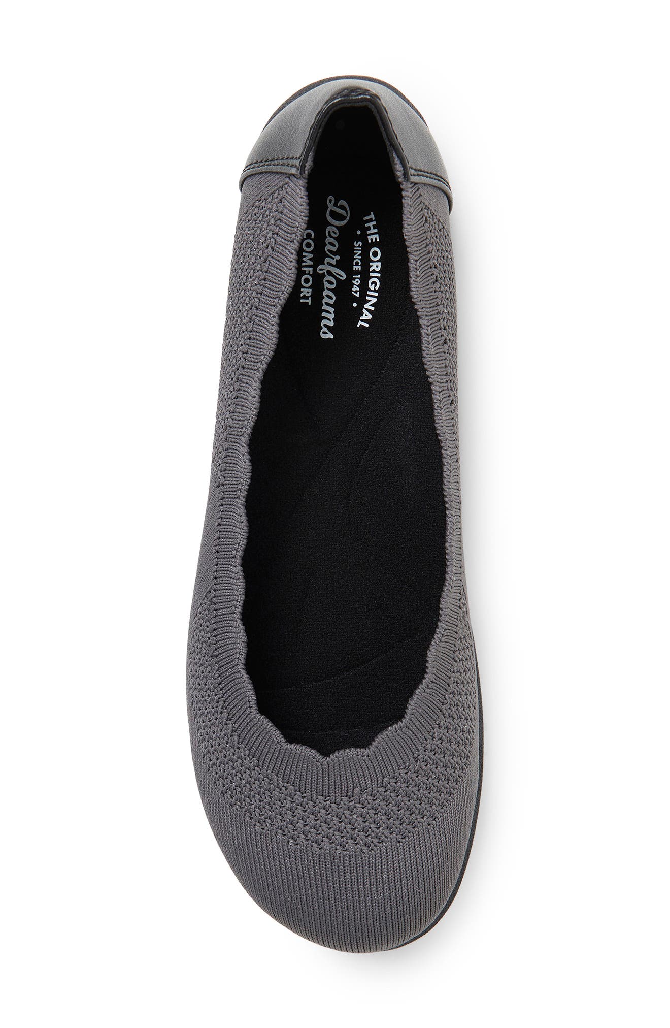 Misty Scalloped Knit Ballet Flat, Alternate, color, PAVEMENT