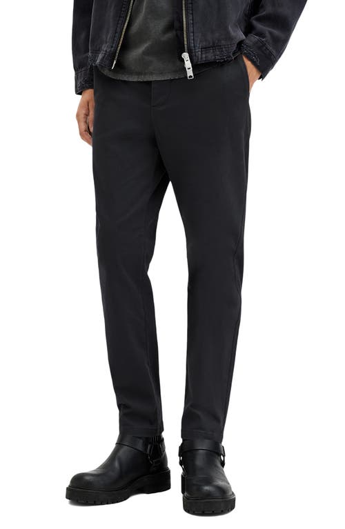 Allsaints Walde Skinny Fit Chino Trousers In Gravestone Grey
