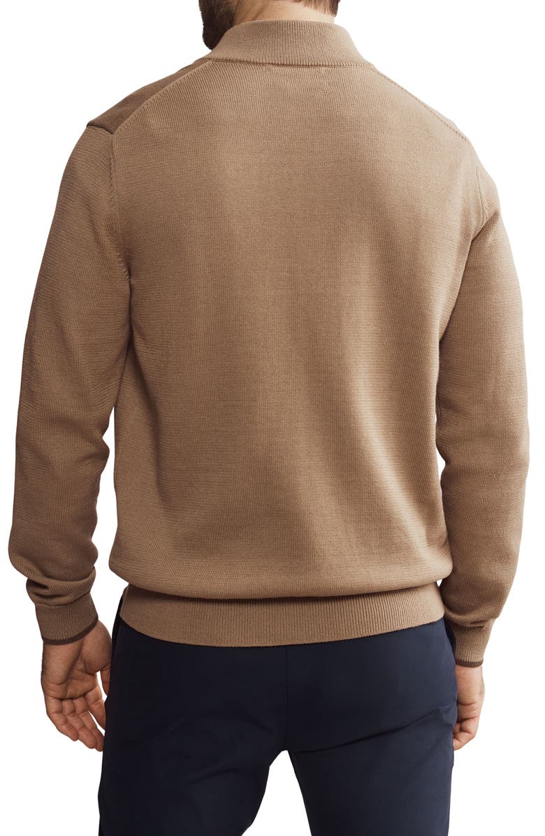 Rhone Commuter Quarter Zip Sweater, Alternate, color, Savannah Tan Heather