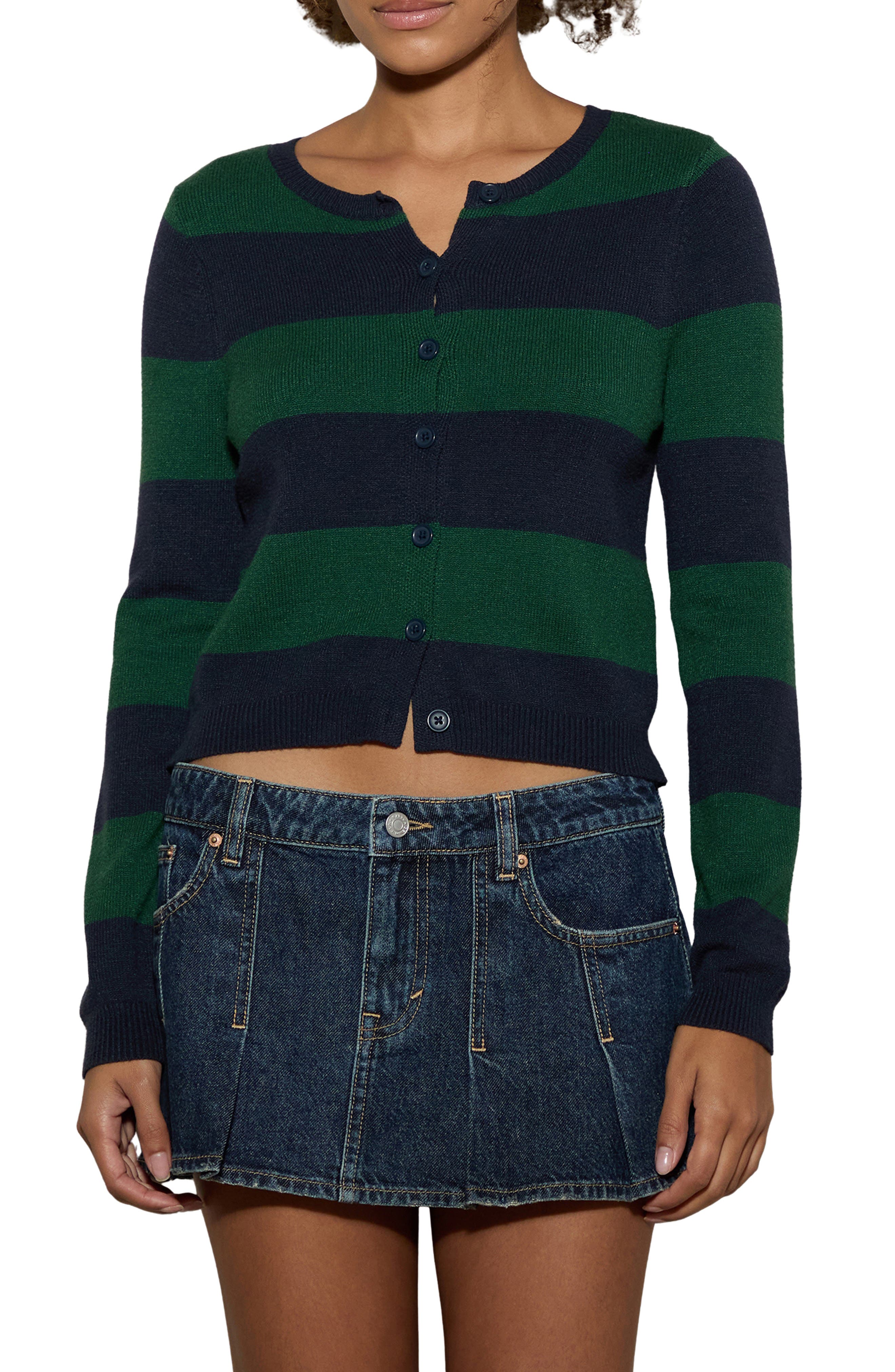 selected GREEN/ NAVY STRIPE