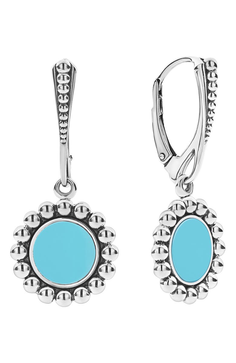 LAGOS Maya Blue Ceramic Drop Earrings, Alternate, color,