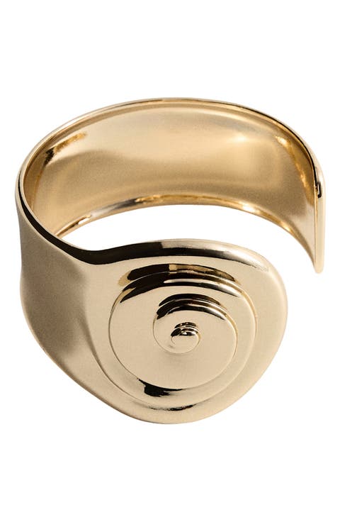 Spiral Rigid Cuff Bracelet