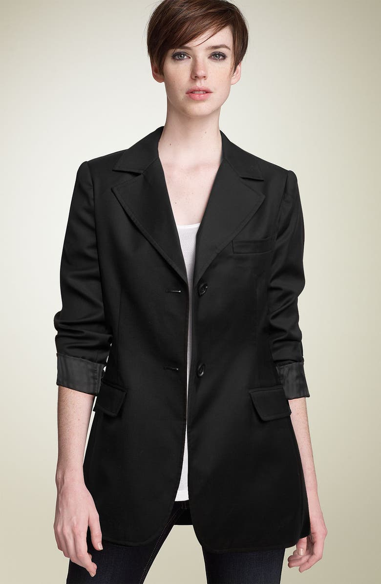 Kenna-T Essential Kenna-T Pinstripe Boyfriend Blazer, Main, color, 