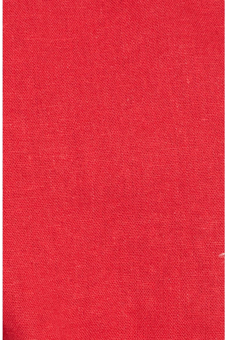 Tie Front Linen Blend Tank Top, Alternate, color, RED LIPSTICK