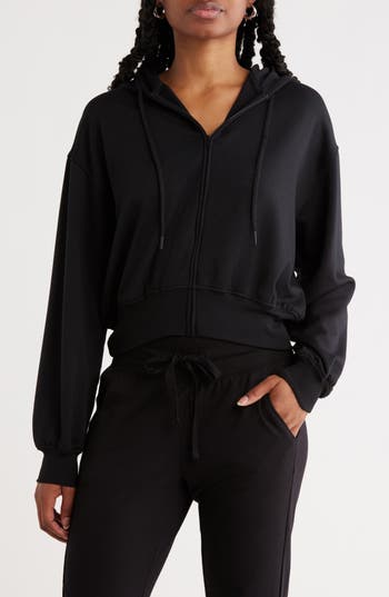 Abound Loved Fleece Zip Hoodie In Black