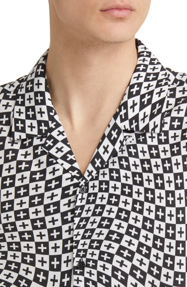 Ksubi Check Out Resort Short Sleeve Button-Up Shirt, Alternate, color,