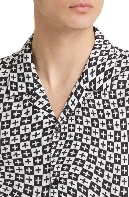 Ksubi Check Out Resort Short Sleeve Button-up Shirt In White