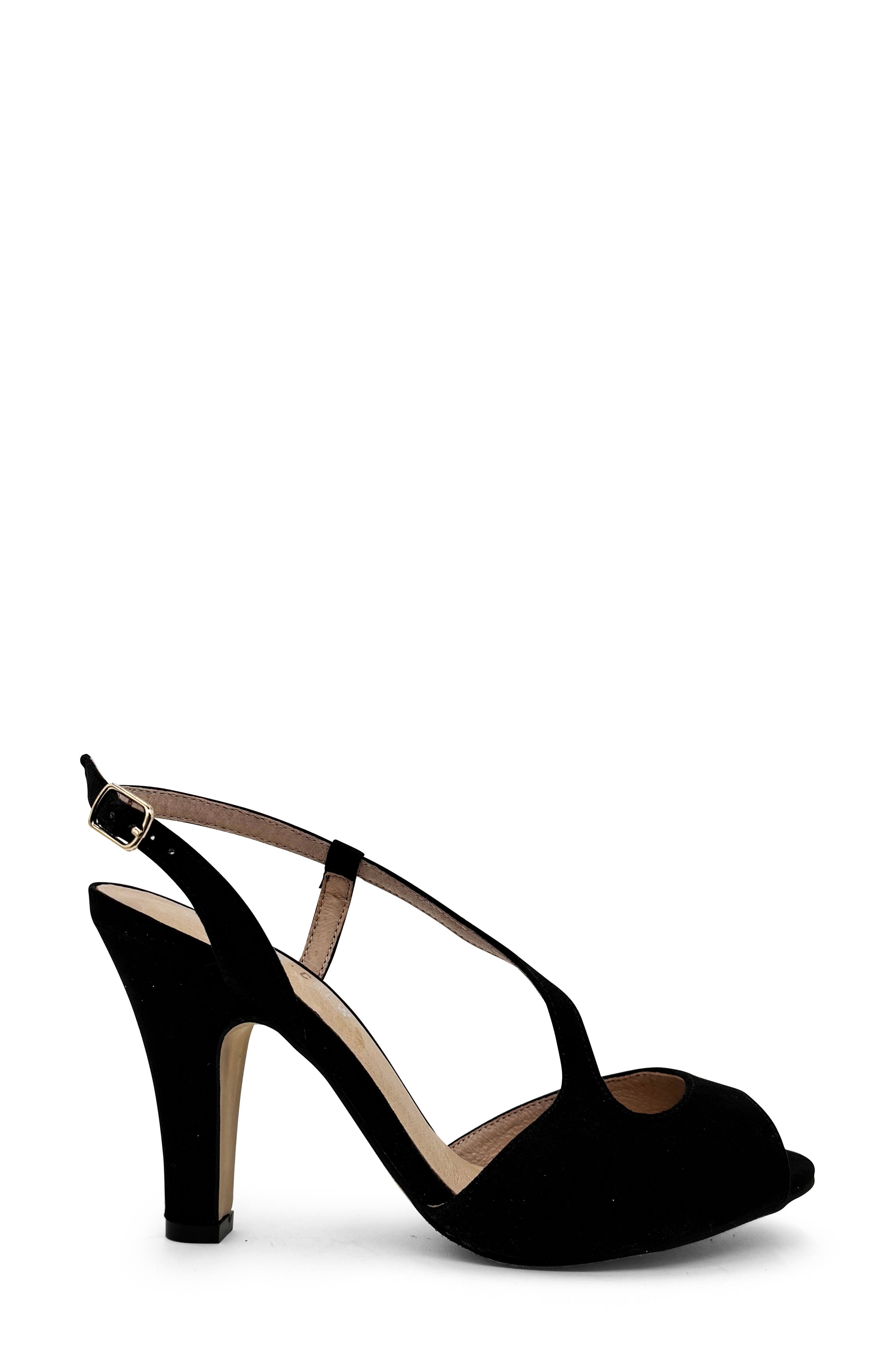 CHELSEA CREW Twist d'Orsay Sandal, Alternate, color, Black Micro