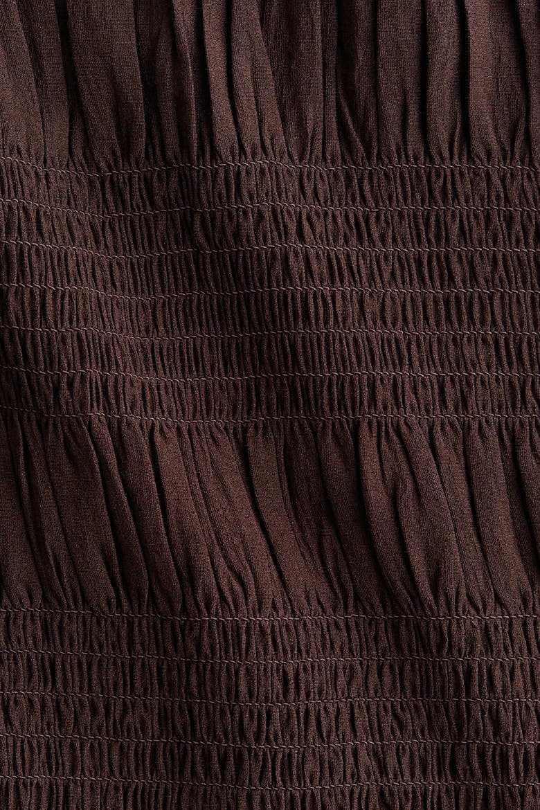 Smocked Dress, Alternate, color, Dark brown