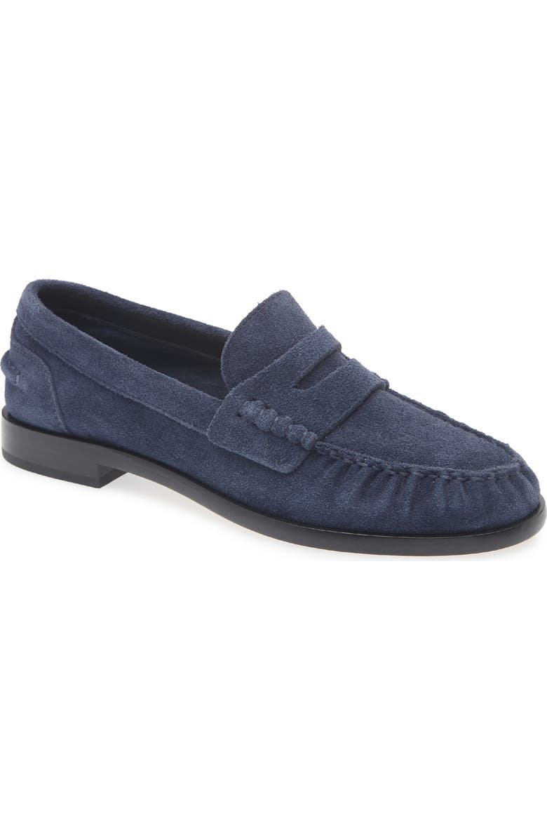 rag & bone Carter Penny Loafer, Main, color, Navy Sd