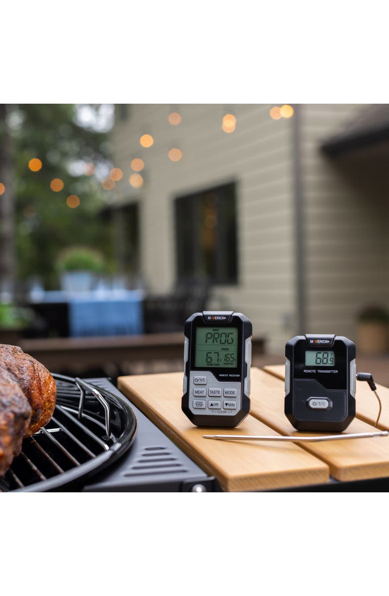 Maverick Long Range Wireless Remote Cooking Thermometer, Single Probe, Alternate, color, Black/Grey