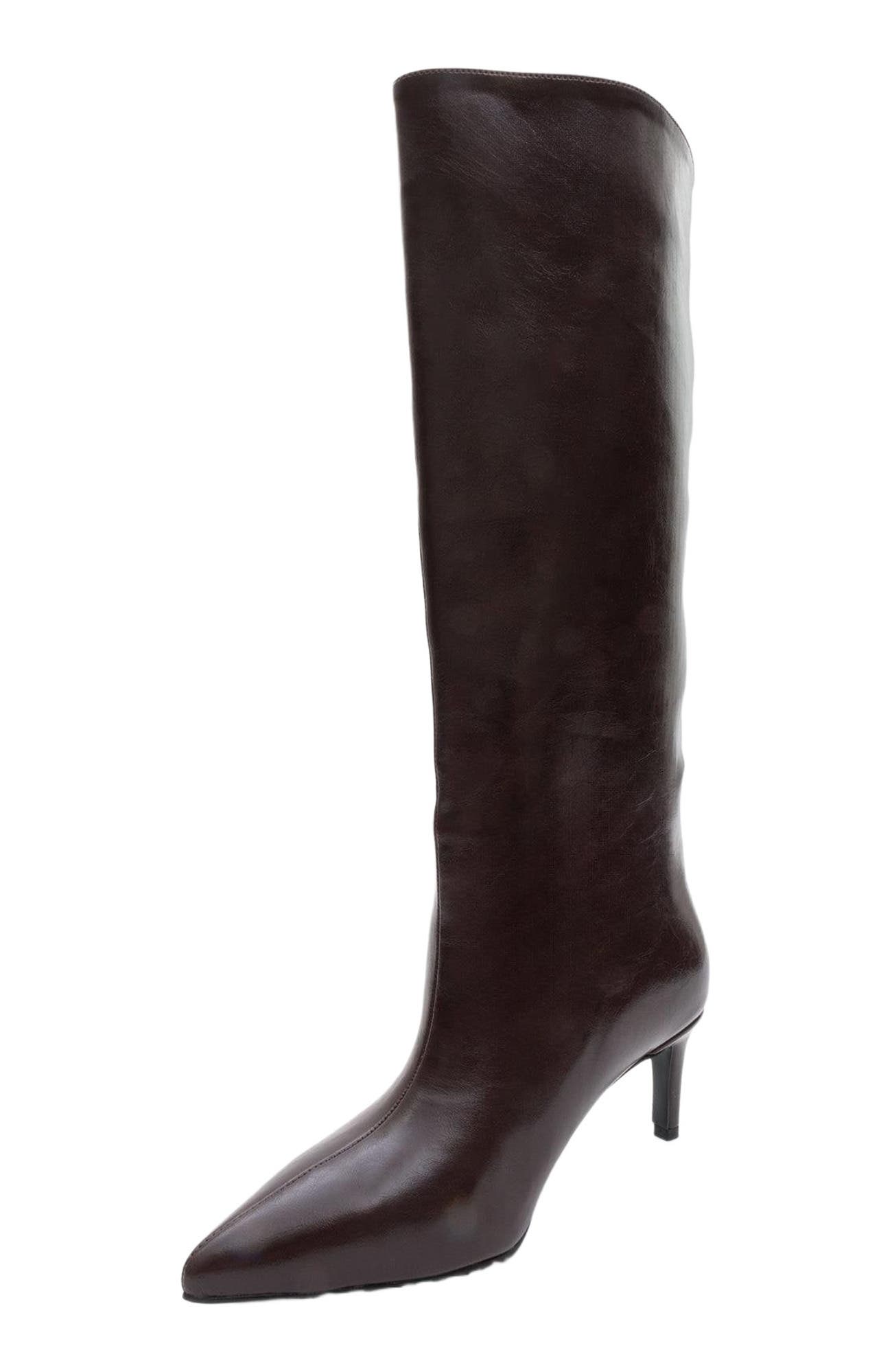 Cassandra High Heel Boot, Alternate, color, Burgundy Faux Leather