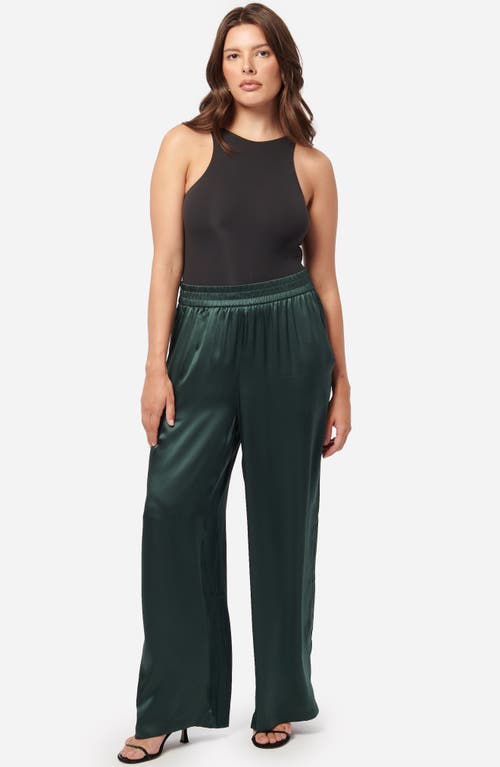 Cami Nyc Bleecker Stripe Silk Pants In Hunter
