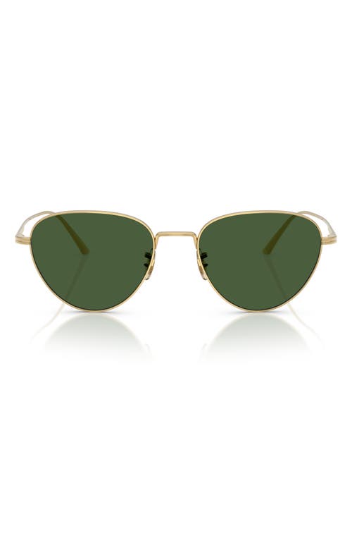 Oliver Peoples X Khaite 1991c Sunglasses In Gold/vibrant Green