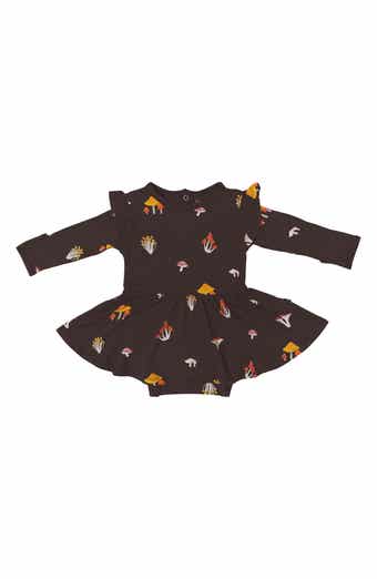 Kyte BABY Fungi Twirl Long Sleeve Skirted Bodysuit
