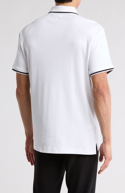 Original Penguin Contrast Tipped Polo In Bright White