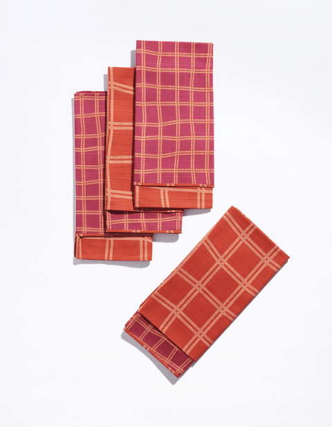 Grid Dinner Napkins - High Season Set of 4