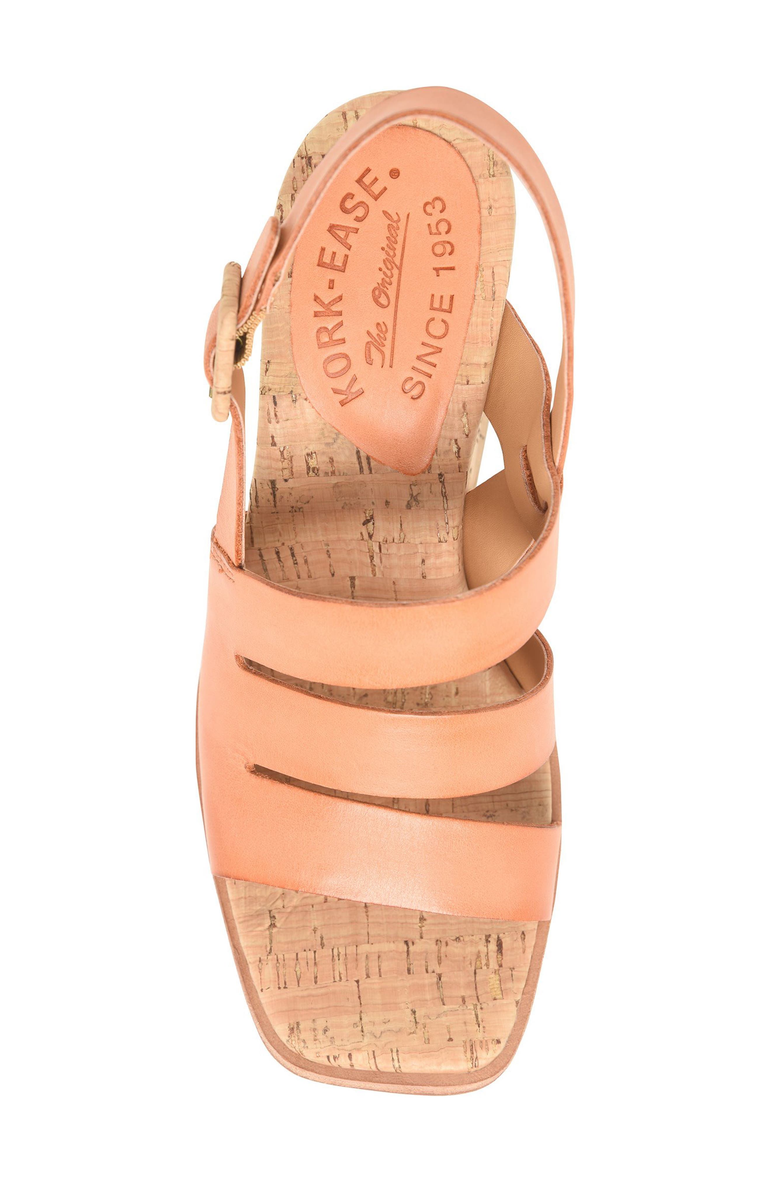 Cate Slingback Sandal, Alternate, color, ORANGE LEATHER