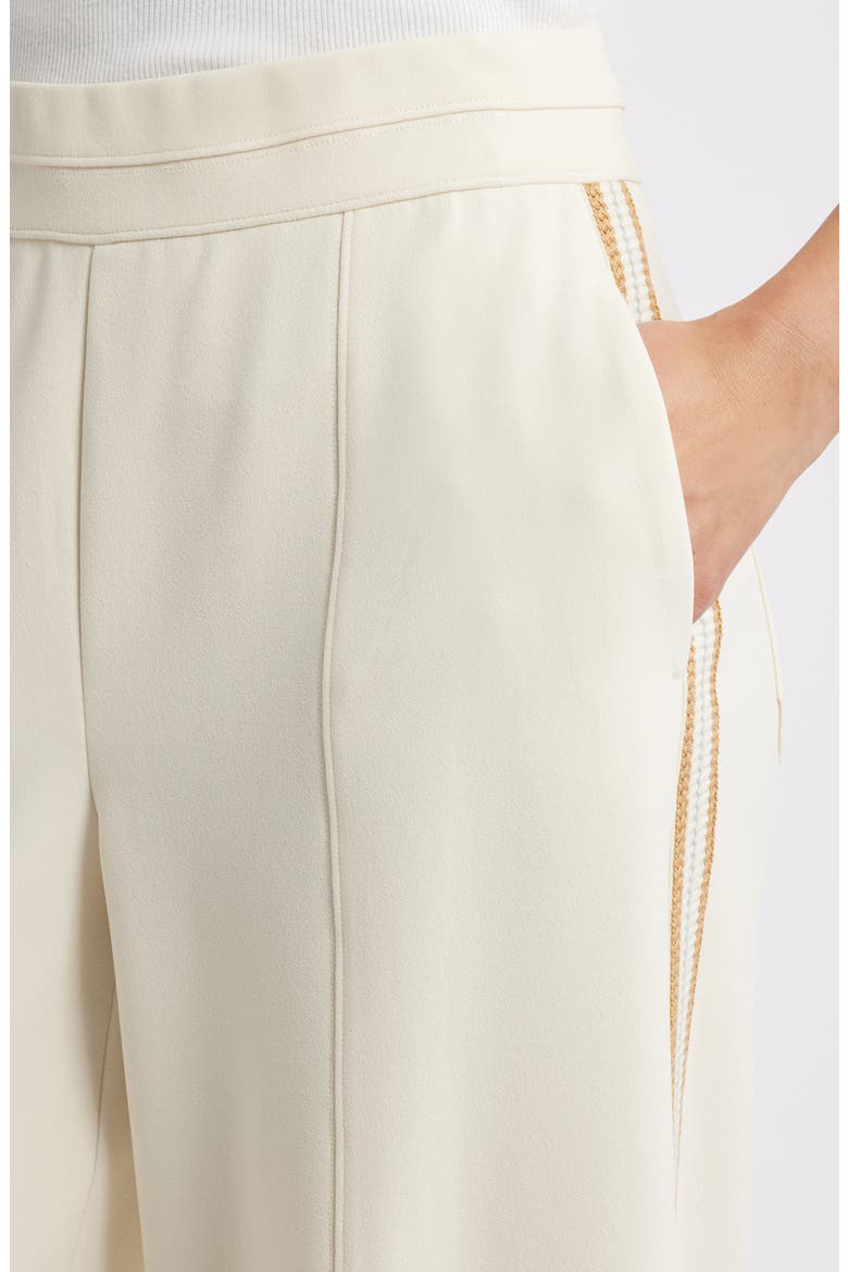 Skyrise Pintuck Palazzo Pants, Alternate, color, ECRU