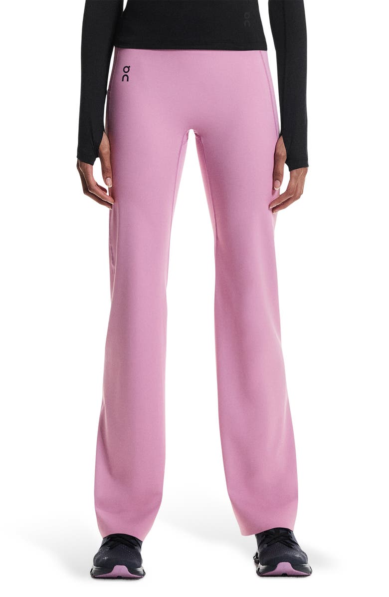On Studio High Waist Flared Leggings, Main, color, Sakura