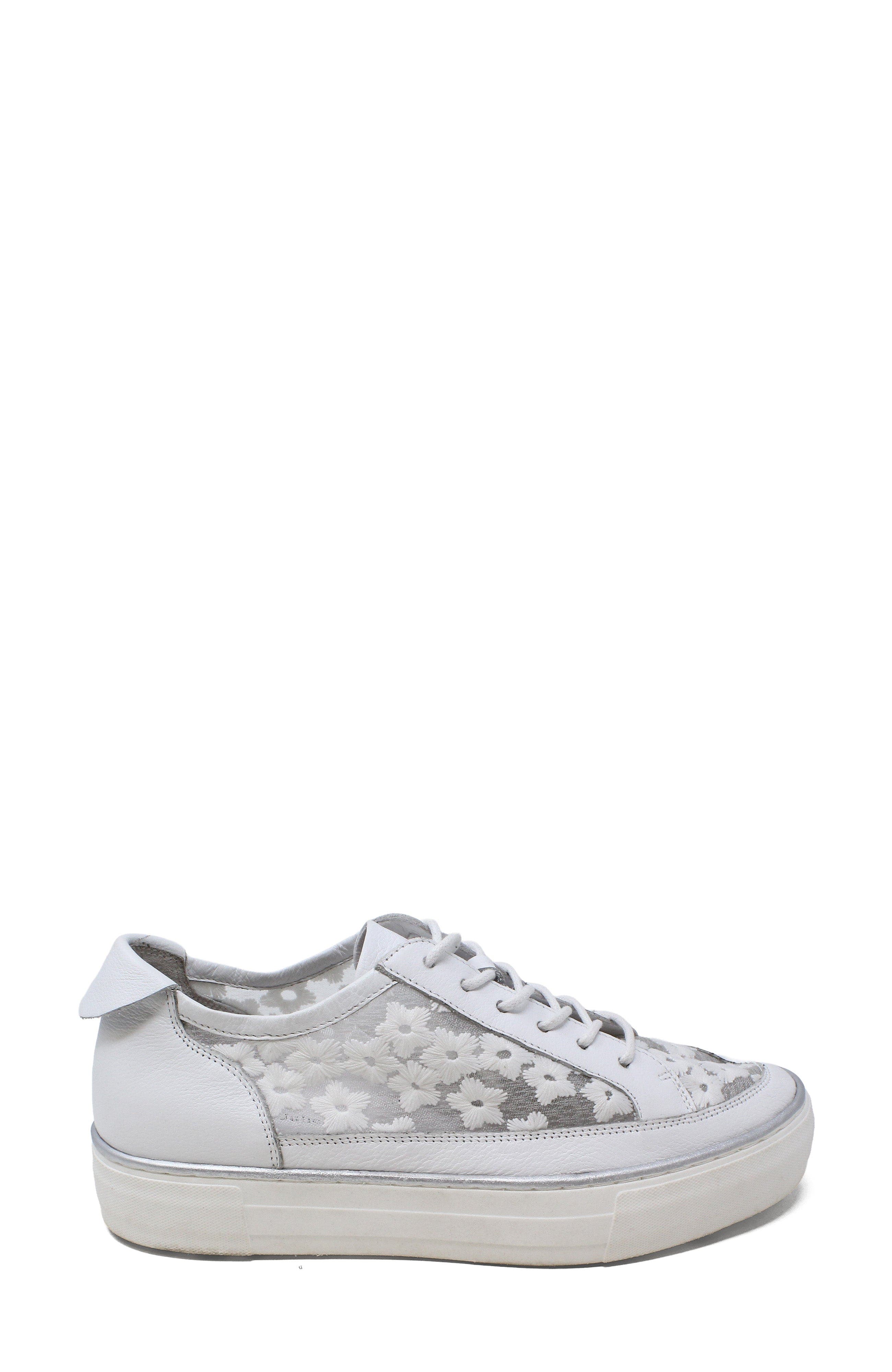 Faders Breathable Mesh Sneaker, Alternate, color, WHITE-WHITE LEATHER FLOWERS