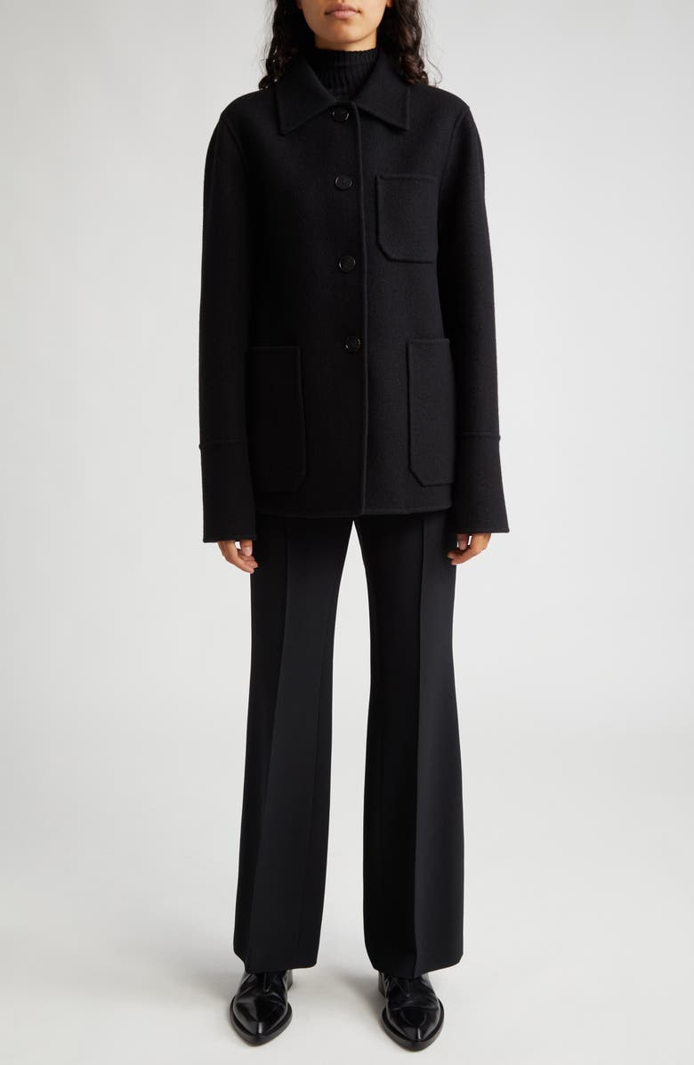 Jil Sander Double Face Wool Felt Shirt Jacket, Alternate, color, 